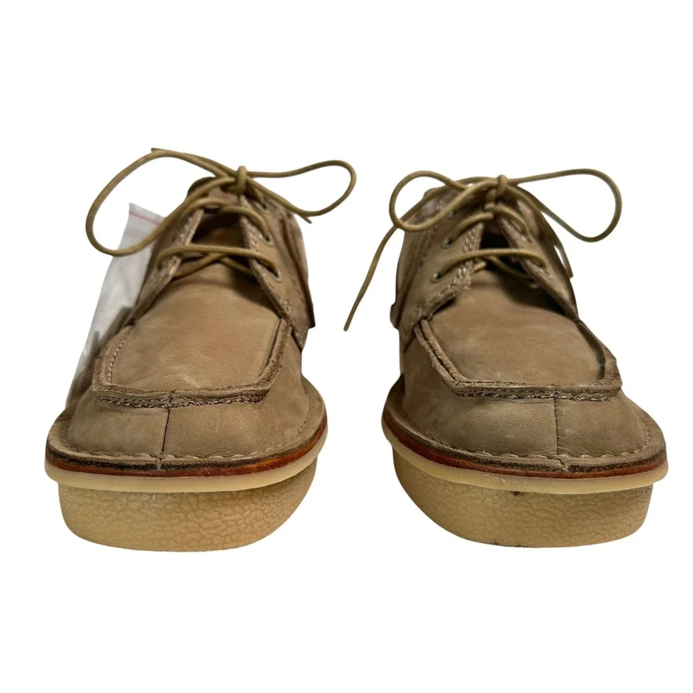 Clarks Shoes Artisan Veldta Auburon Platform Moccasin Nubuck Taupe 10‎ Gorpcore